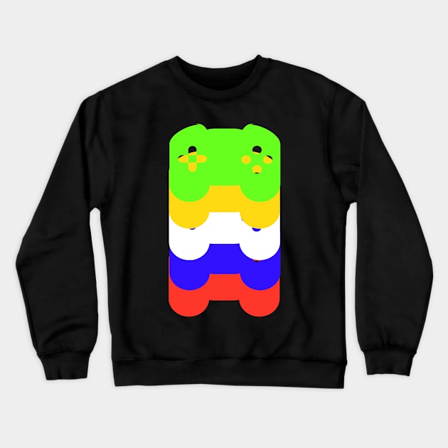 Colourful Gamer Crewneck Sweatshirt by Imutobi